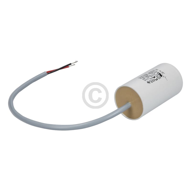 Kondensator 25µF 400V HYDRA MSB MKP 25/400IV/E2 UI mit Anschlusskabel und Befestigungsschraube