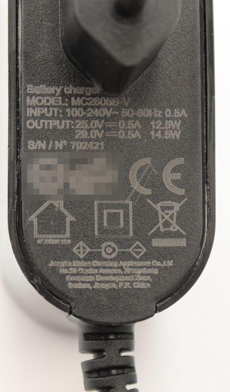 Mc2805b-v Netzteil für Midea Staubsauger 29VDC/0,5A