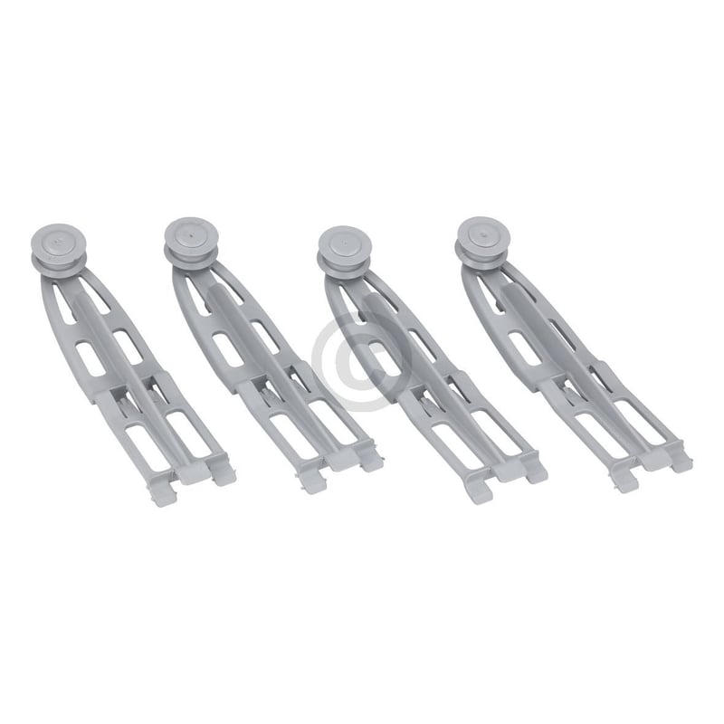Korbrolle mit Halter für Oberkorb Bauknecht 481252888117 für Geschirrspüler 4Stk