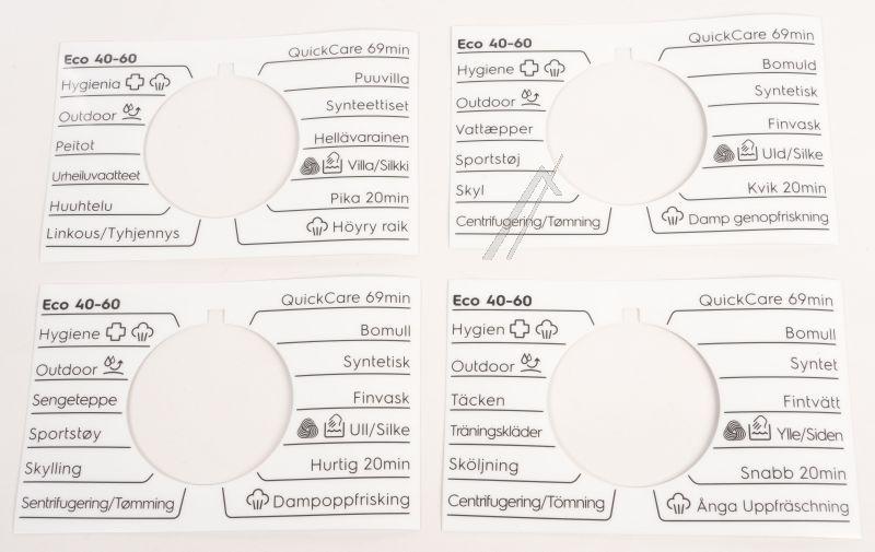 Programmscheibe für Waschmaschine Electrolux 140283619025 Knopf selbstklebend