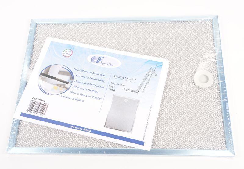 Metallfettfilter für Dunstabzugshaube Eurofilter 08087490 Kompatibel Electrolux Best