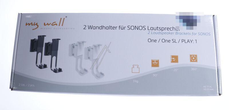 Sonos One Wandhalter Mywall weiß HS17AW für Lautsprecher, weiß