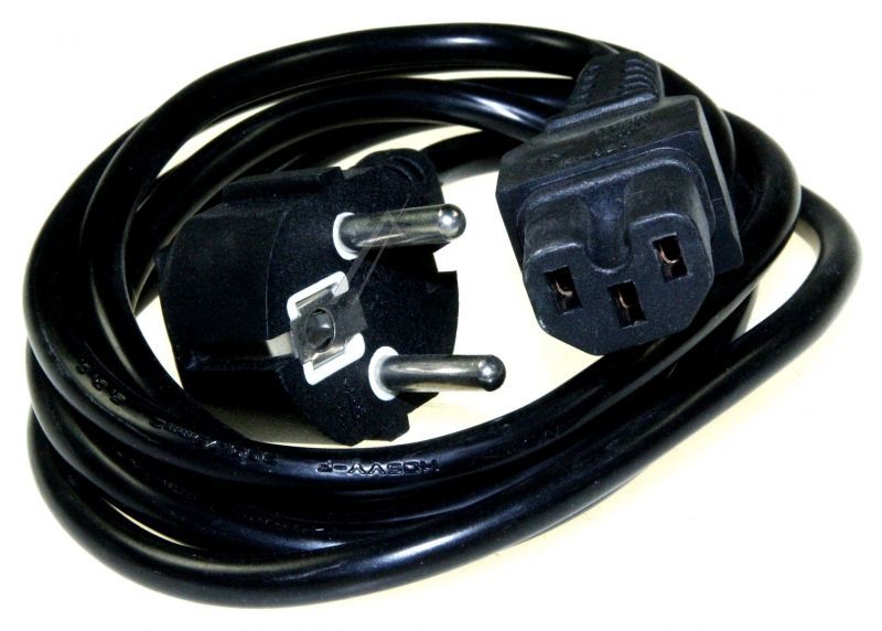 Netzkabel für Kühlschrank Com 1234567890 1,8m, schwarz