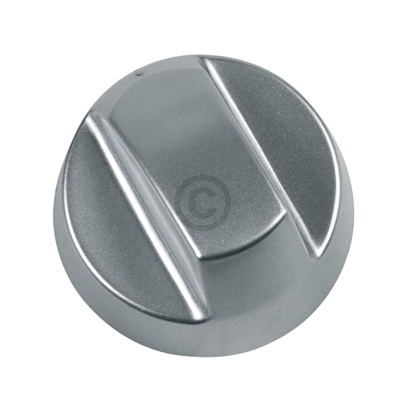 Knebel 43mmØ silbern mit Adaptern universal für alle Marken Backofen Herd Heizgerät