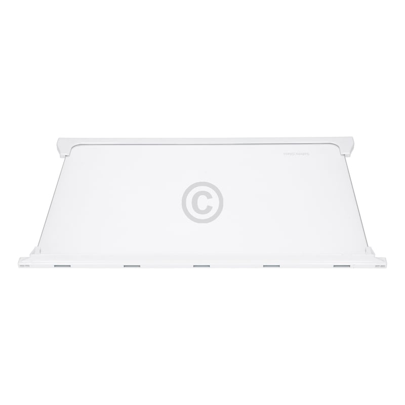 Glasplatte oben für Kühlteil Bauknecht C00899660 450x300mm mit Leisten in