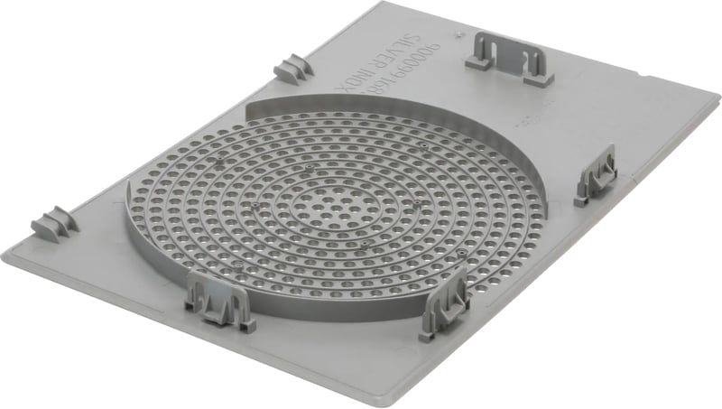 Wärmetauscherabdeckung für Bosch Trockner 11008318 Silber, Inox