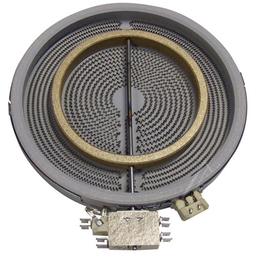 Heizkörper für Ofen Whirlpool 481281718741 Zweikreis-Kochplatte