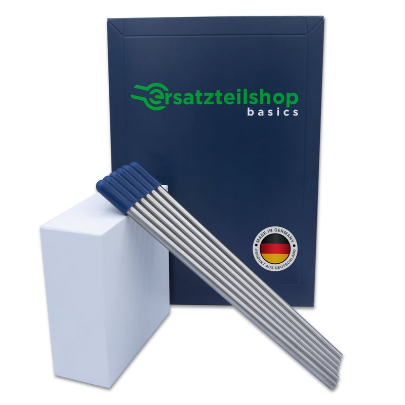 Edelstahl Glashalter für Geschirrspüler mit blauen Kappen - Set Bierliebhaber