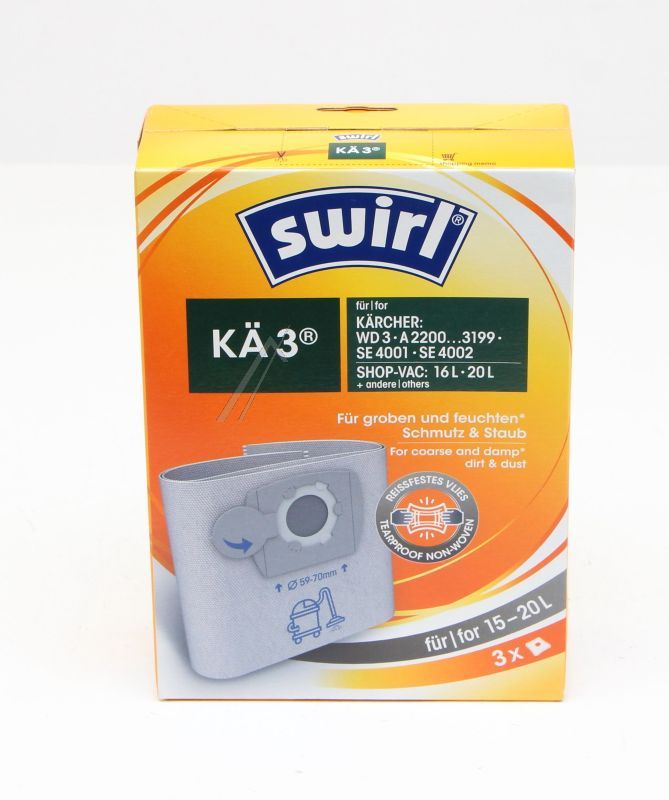 KÄ3-Beutel für DeLonghi Staubsauger SP1701023 3er-Pack