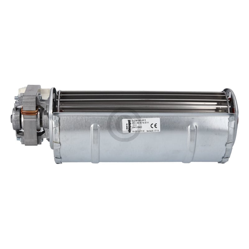 Querstromlüfter 180mm TypA Motor rechts universal QLZ06/1800-2513 für Backofen Solarium Nachtspeicher