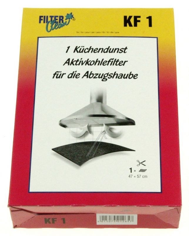 Aktivkohlefilter für Dunstabzugshaube Filterclean 300004KDK 47x56 cm zuschneidbar