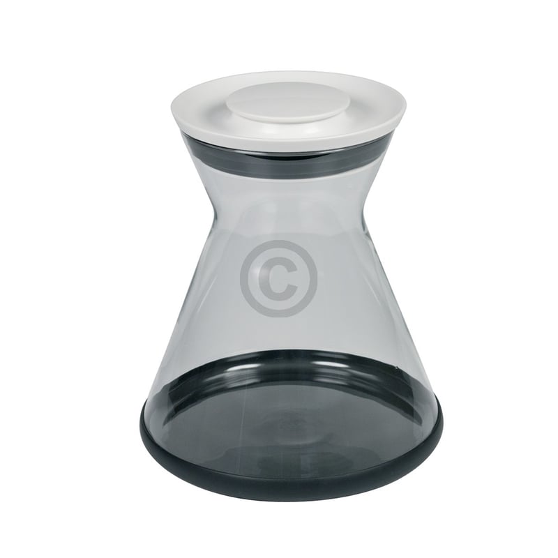 Glaskanne BOSCH 12009348 sanduhrförmige Karaffe 1L kpl mit Gummifuß Deckel für Zitruspresse