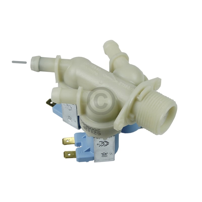 Magnetventil beko 2005680400 dreifach 180° 10,5mmØ mit Reduzierung für Waschmaschine