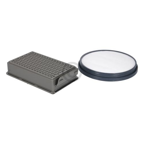 Filterset wie Rowenta ZR-005901 Abluftfilterkassette Lamellenfilter + Rundfilter für Bodenstaubsauger