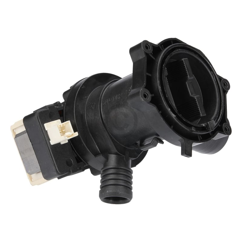 Ablaufpumpe wie Whirlpool 481010584942 Plaset mit Pumpenkopf und Sieb für Waschmaschine