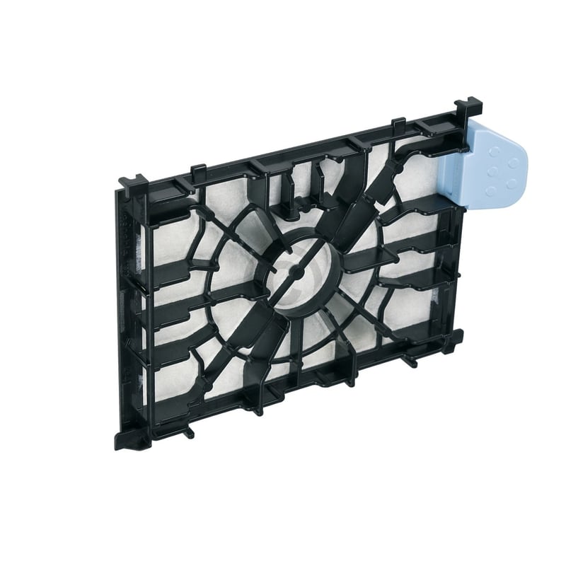 Motorschutzfilter SIEMENS 00577117 Vormotorfilter 161x113mm mit blauem Clip für Staubsauger