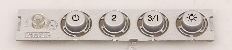 Tastenfeld für Dunstabzugshaube Whirlpool Indesit 488000631025 4 Tasten Silber