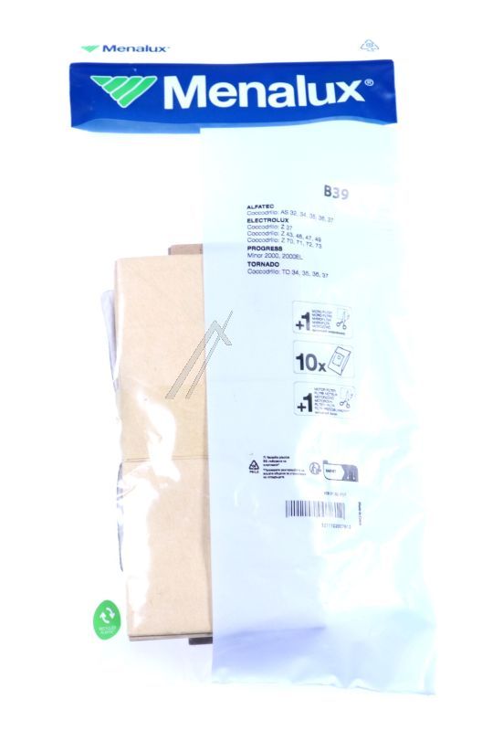 Staubsaugerbeutel für Electrolux Staubsauger 9090102311 B39 10er Pack
