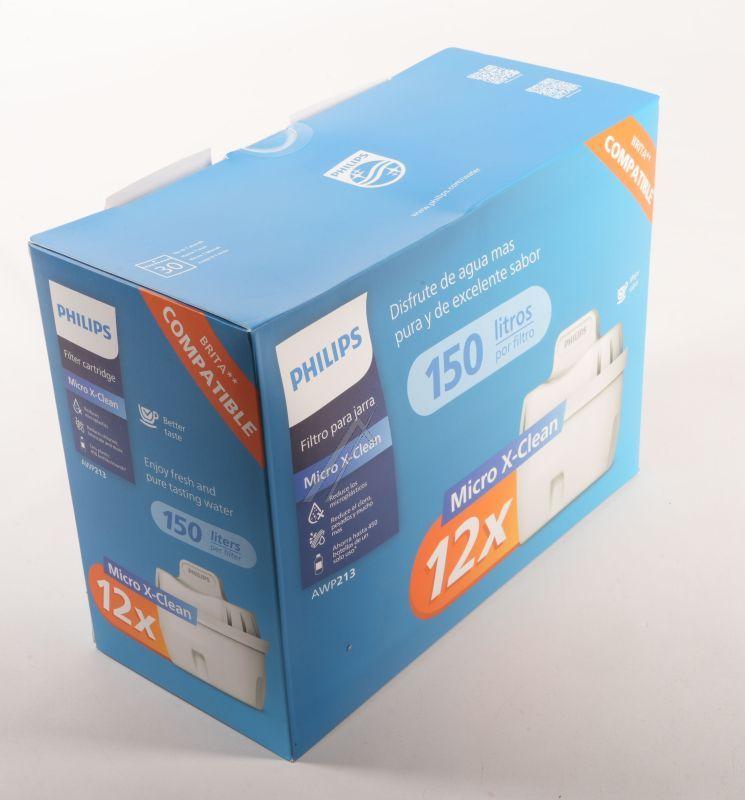 AWP213/10 Micro X-Clean Ersatzfilter 12er-Pack für Kaffeemaschine Philips AWP21310 Wasserfilter für Kaffeemaschine