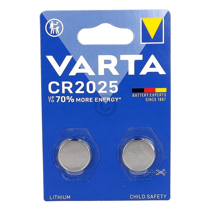 Knopfzelle CR2025 Lithium VARTA 06025101402 2Stk Varta