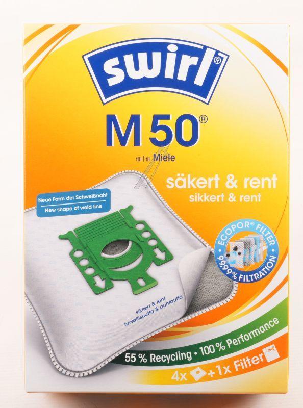 Staubsaugerbeutel M50 für Staubsauger Melitta 99757 Airspace Green Line 4er Pack