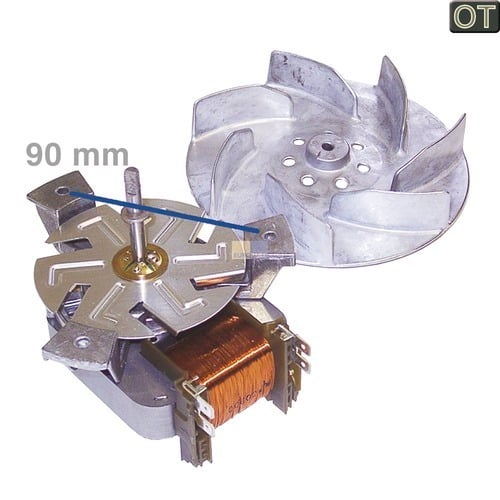 Heißluftherdventilator kpl., OT! 00096825 096825 Bosch, Siemens, Neff