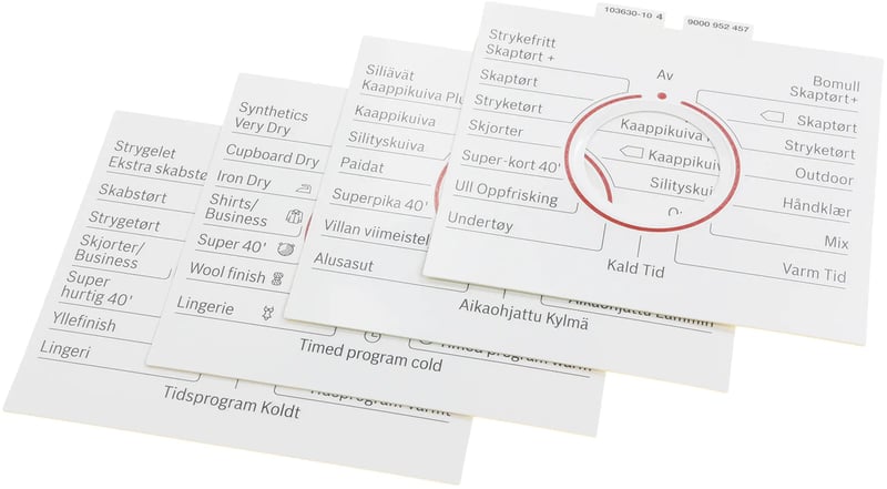 Legende für Trockner Bosch 00632690 Wäschetrockner-Bauteil