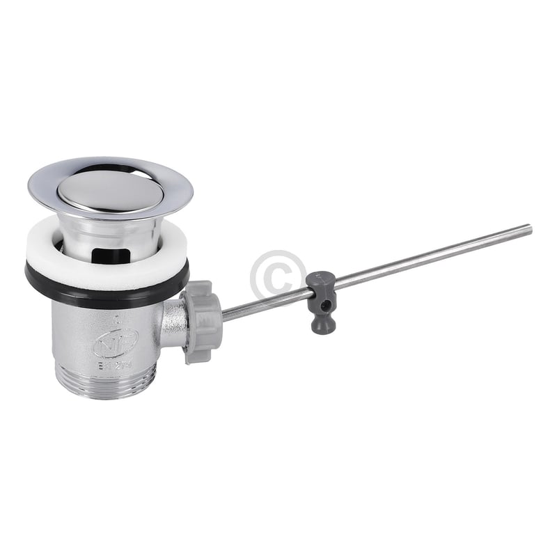 Ablaufgarnitur 1 1/4" mit Exzenter und Stopfen chrom BLUPARTS für Waschbecken