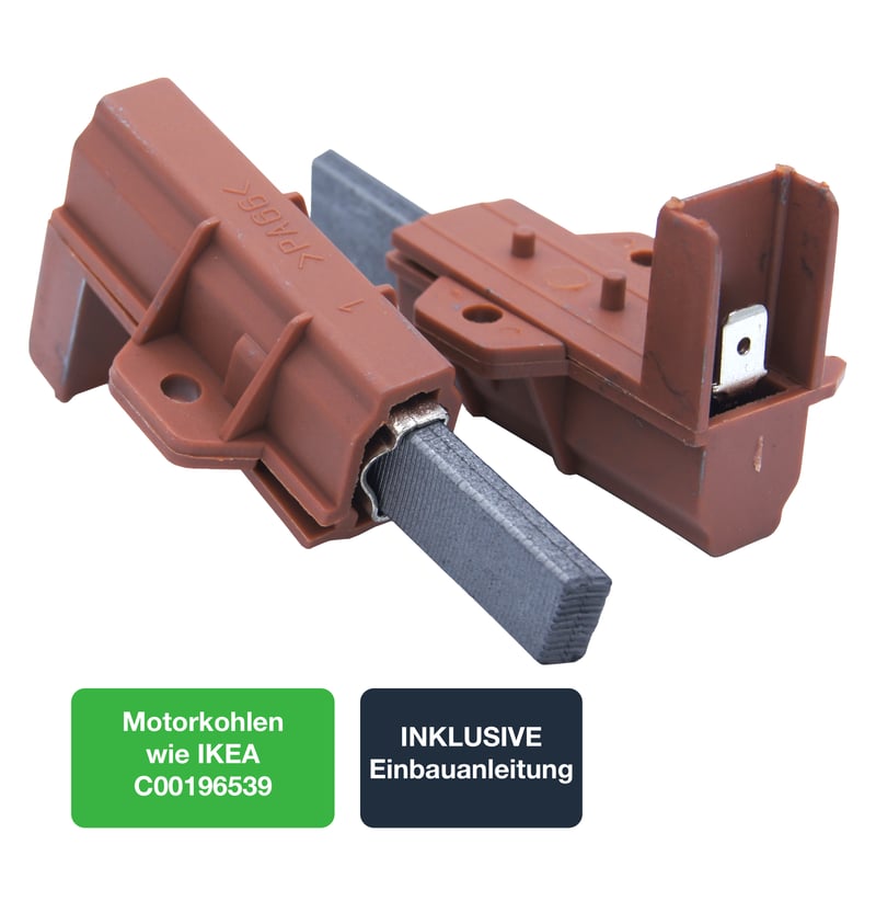 Motorkohlen [2er Set] für Waschmaschinen/Trockner von Whirlpool, Bauknecht wie 481281718952