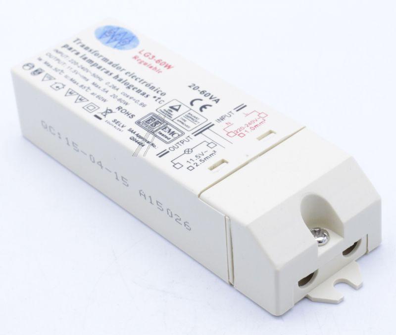 Halogen-Trafo 12V für Dunstabzugshaube Teka 61836046 Beleuchtung