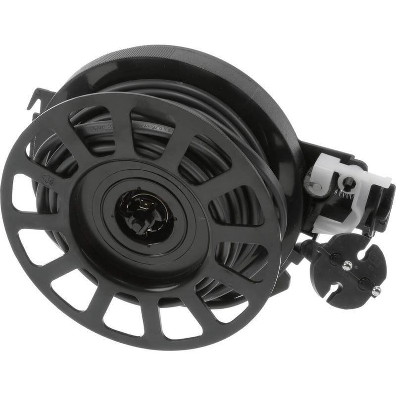 Kabeltrommel Cord rewinder complete with power cord, 6,25m, grey 12028615