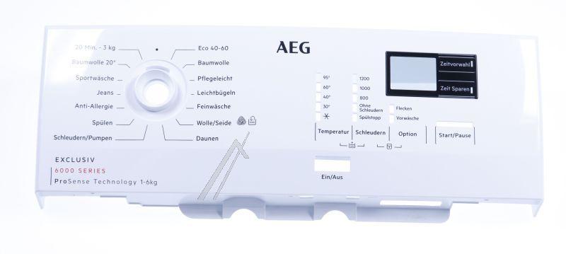 Panelhalter für Waschmaschine aeg 140264168018 weißer Modulhalter