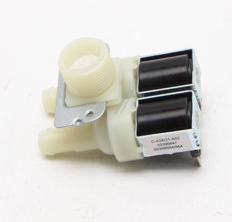 Einlaufelektroventil 2-fach 90° 2x15mm für Geschirrspüler Bitron Wasserzulauf, Doppel