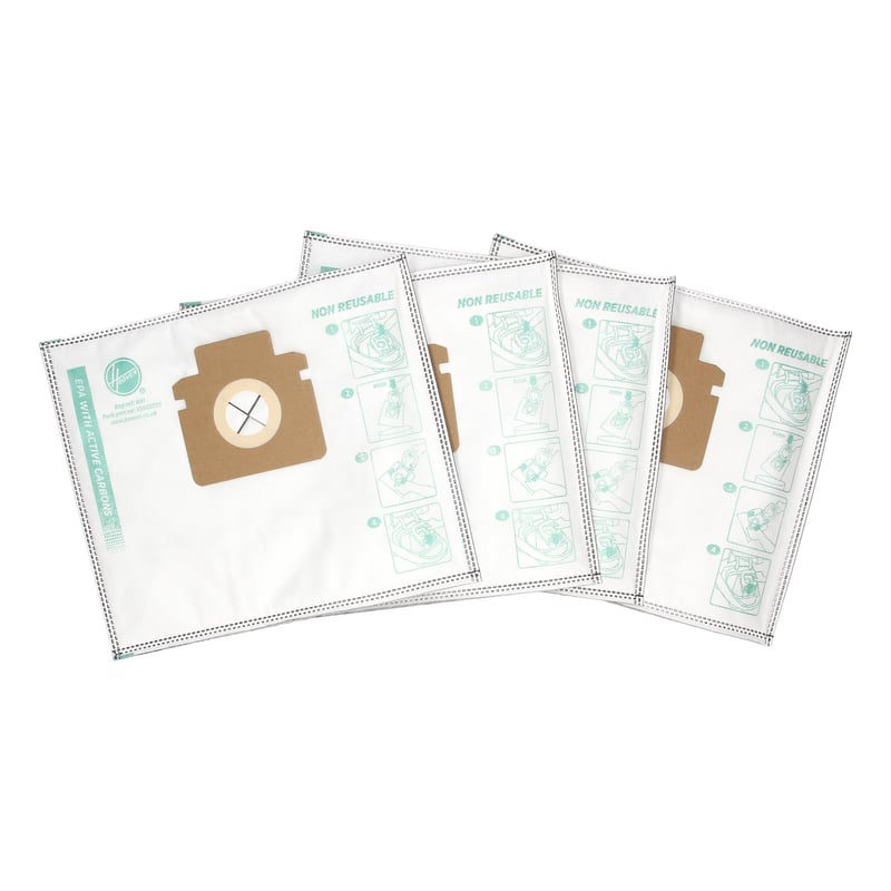 Staubsaugerbeutel für Hoover H-ENERGY 300 35602735 Mikrofaser, Aktivkohle