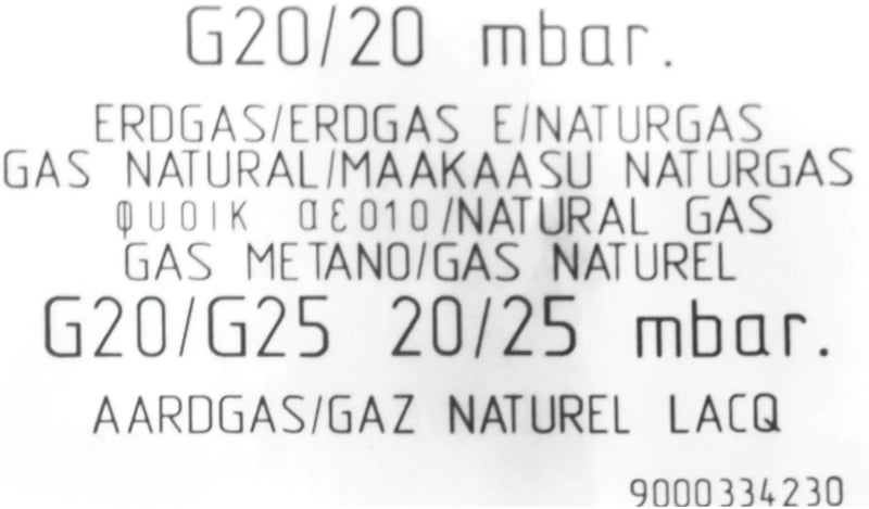 Düsensatz Erdgas 00635827