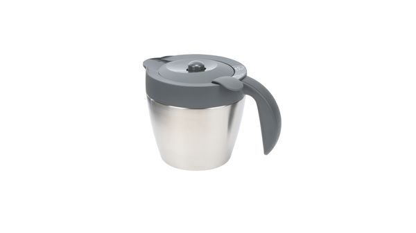 Thermokanne für Bosch Kaffeemaschine 00642300 Dunkelgrau-Edelstahl