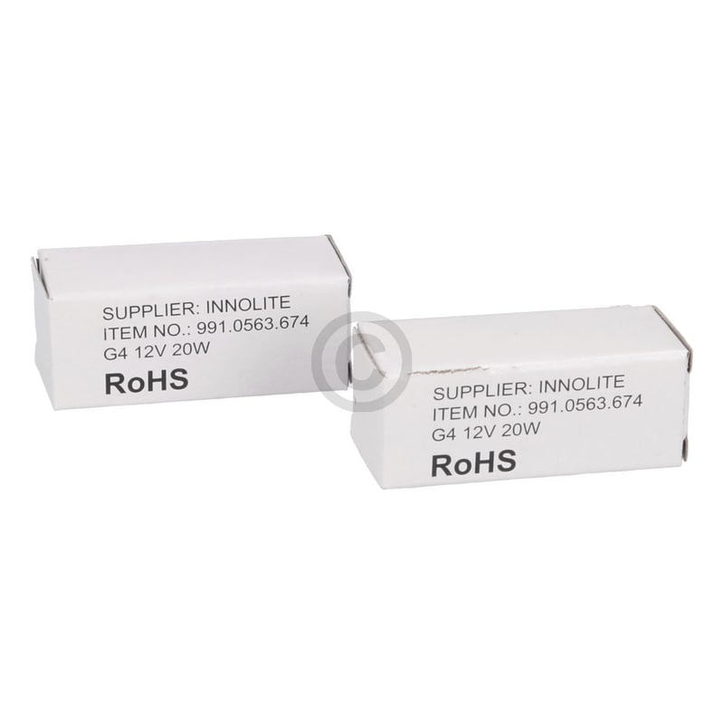 Halogenlampe Set G4 20W 12V Bosch 10010042 für Dunstabzugshaube 2Stk Bosch