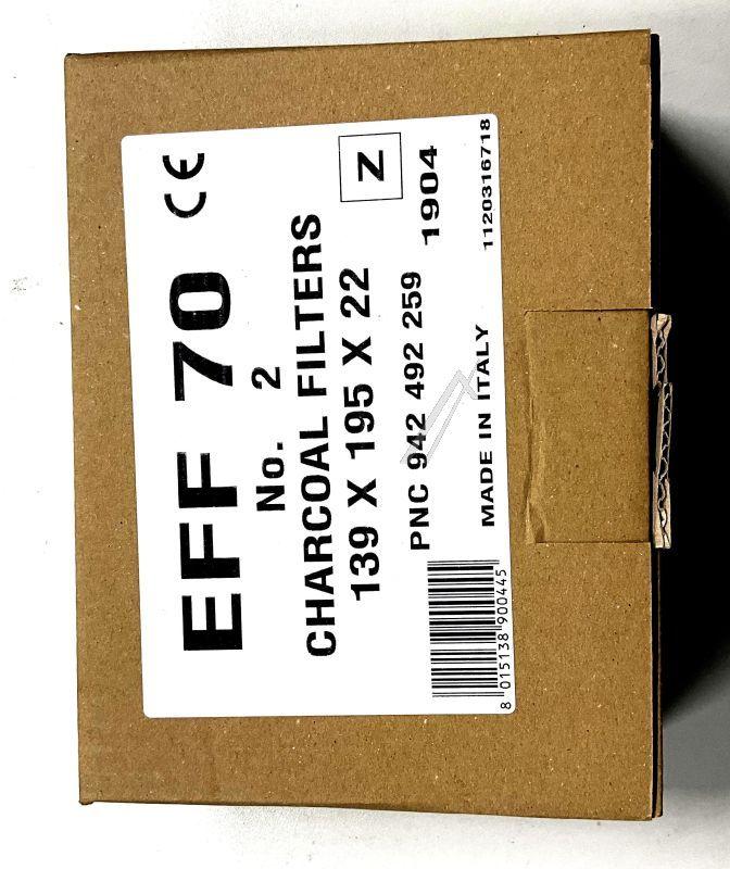 AEG Ofen Kohlefilter EFF70 2 Stück Geruchsfilter