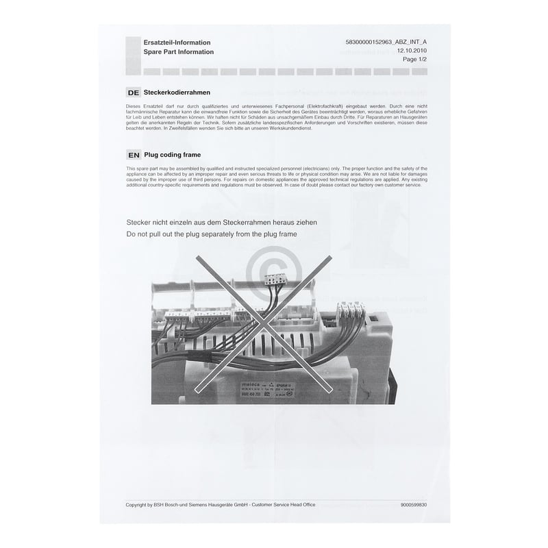 Leistungsmodul programmiert BOSCH 00652813 für Geschirrspüler