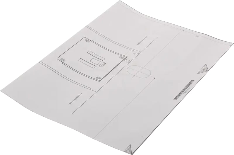 Schablone für Bosch/Siemens/Neff BSH-Gruppe 18021409 Geräteteil