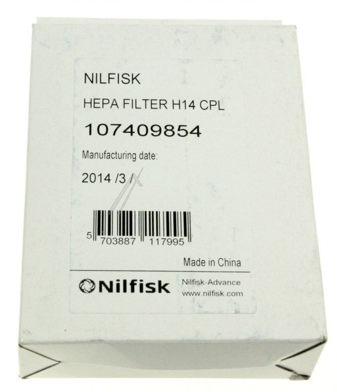 HEPA-Filter H14 für Nilfisk Staubsauger 107409854 Elite-Serie hochwertige Filtration
