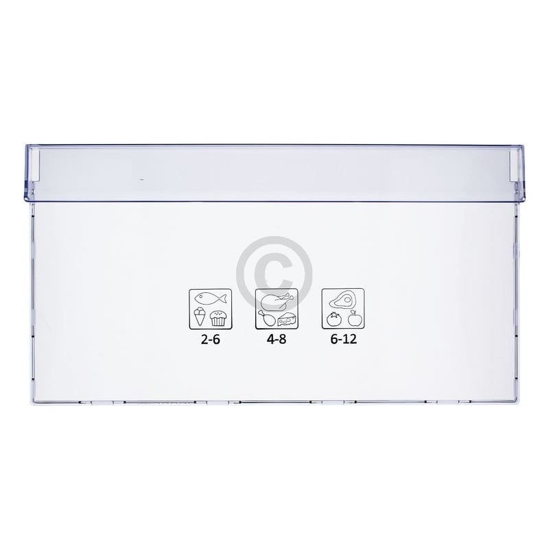 Gefrierschubladenblende unten beko 4634610200 445x235mm für KühlGefrierKombination