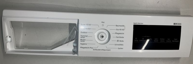 Bedienblende für Waschmaschine Bosch Siemens 11052787 Steuerung