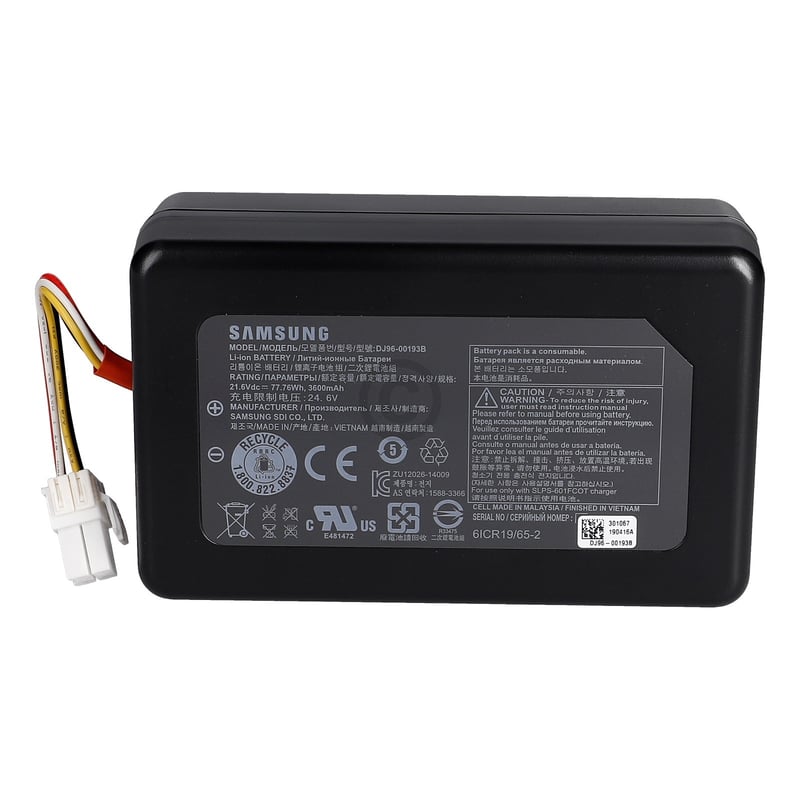 Batterie Li-Ion 6V - 3600 maH Samsung VCARBT72 für Staubsauger-Roboter