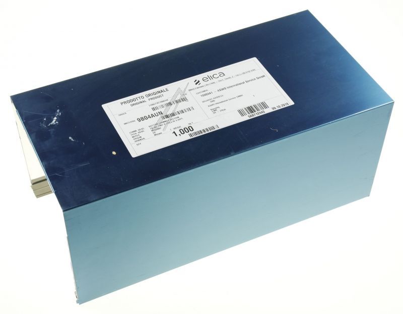 Edelstahl-Abdeckung für Dunstabzugshaube Elica 9B04AUN Kamin unten