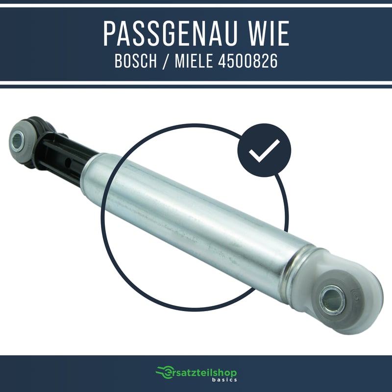 2x Stoßdämpfer Waschmaschine passend für Bosch Miele 4500826 | Suspa RD12 120N Waschmaschine Stoßdämpfer, AN-SA BOSCH TYP 120N