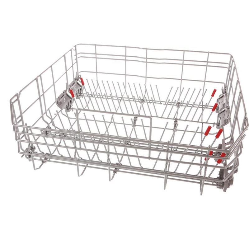 Geschirrkorb silber, 8 Klappstachel, Gläseranlagebügel, Tassenablagen 20003238