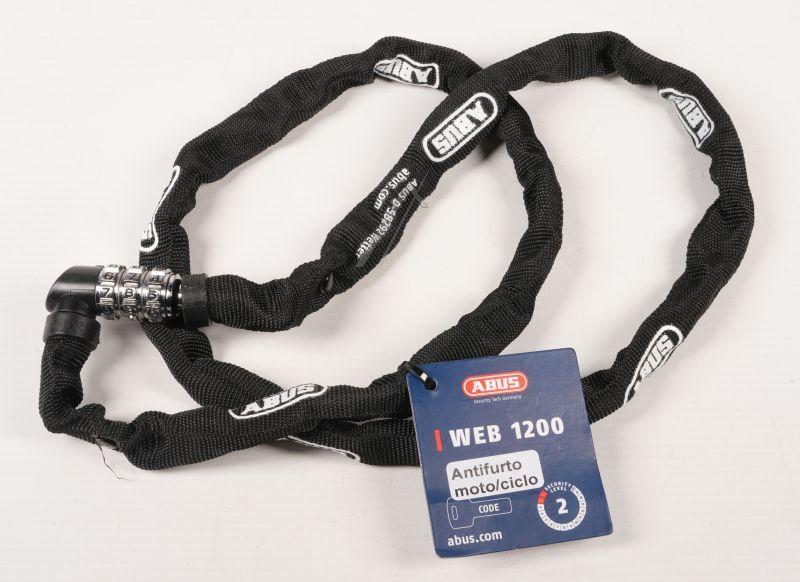 Kettenschloss ABUS 56342 Modell 1200 120 cm schwarz für E-Scooter