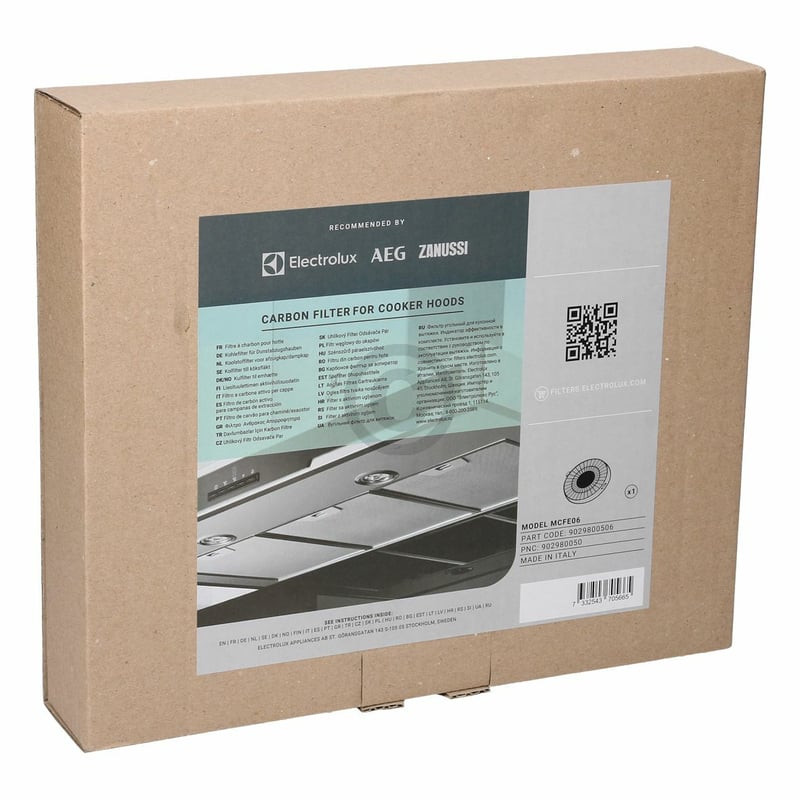 Kohlefilter Type48 Electrolux 902980050/6 MCFE06 236mmØ für Dunstabzugshaube