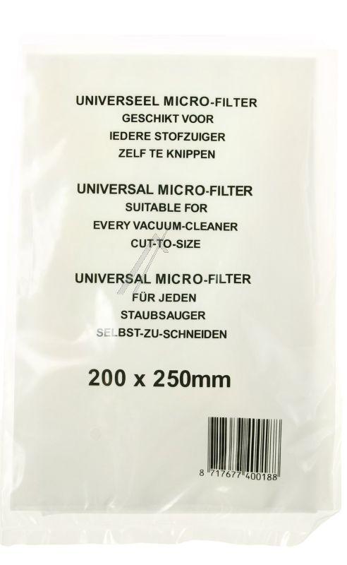 Mikrofilter Zuschneidbar für Staubsauger Com F93523 Feinstaubfilter